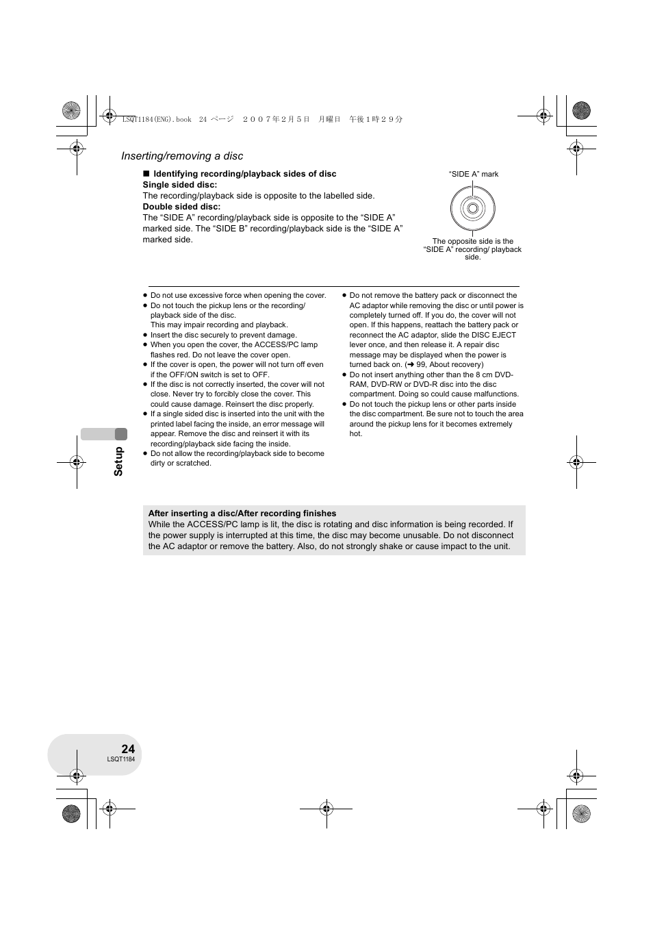 Panasonic VDR-D160GN User Manual | Page 24 / 116