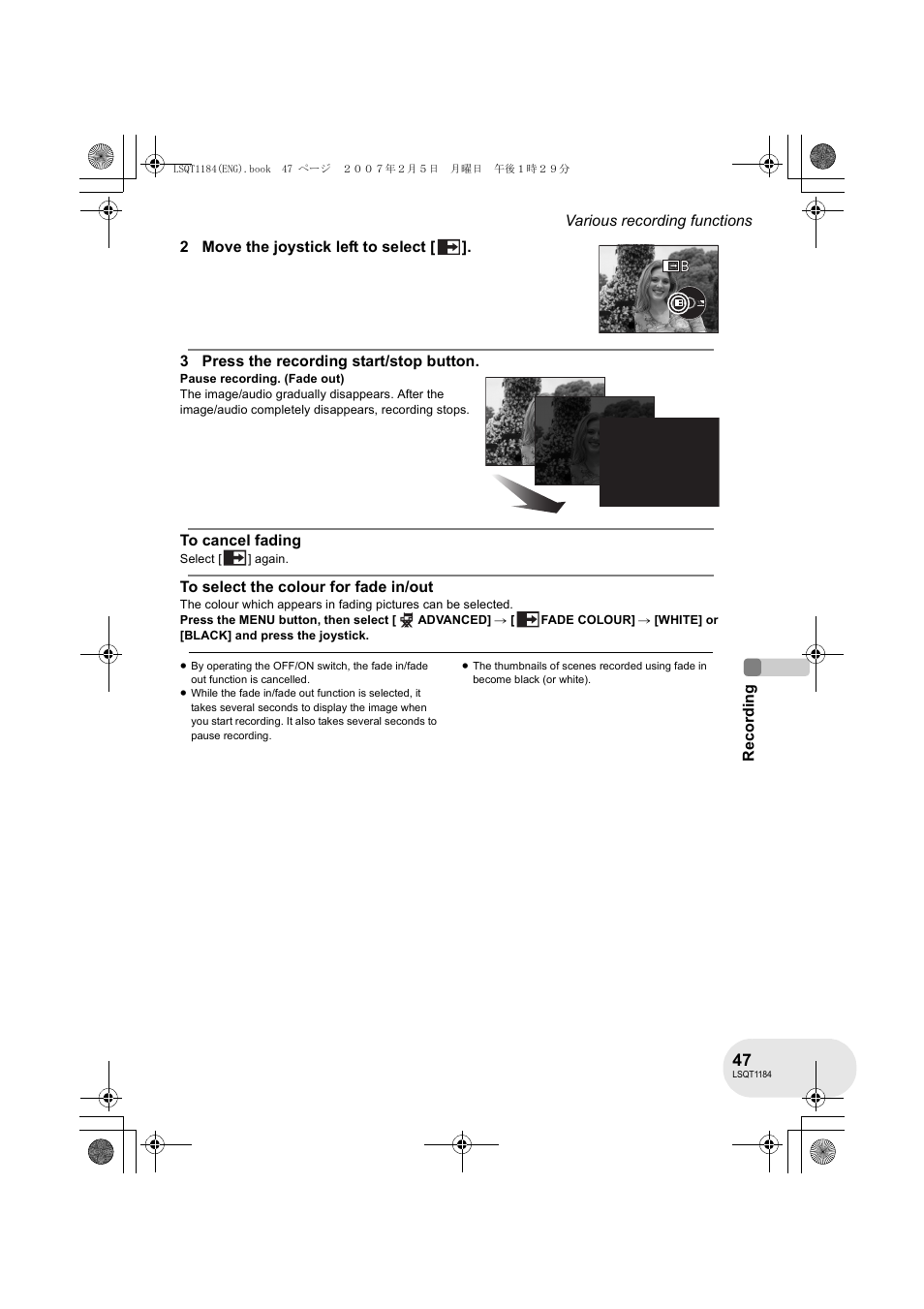 Panasonic VDR-D160GN User Manual | Page 47 / 116