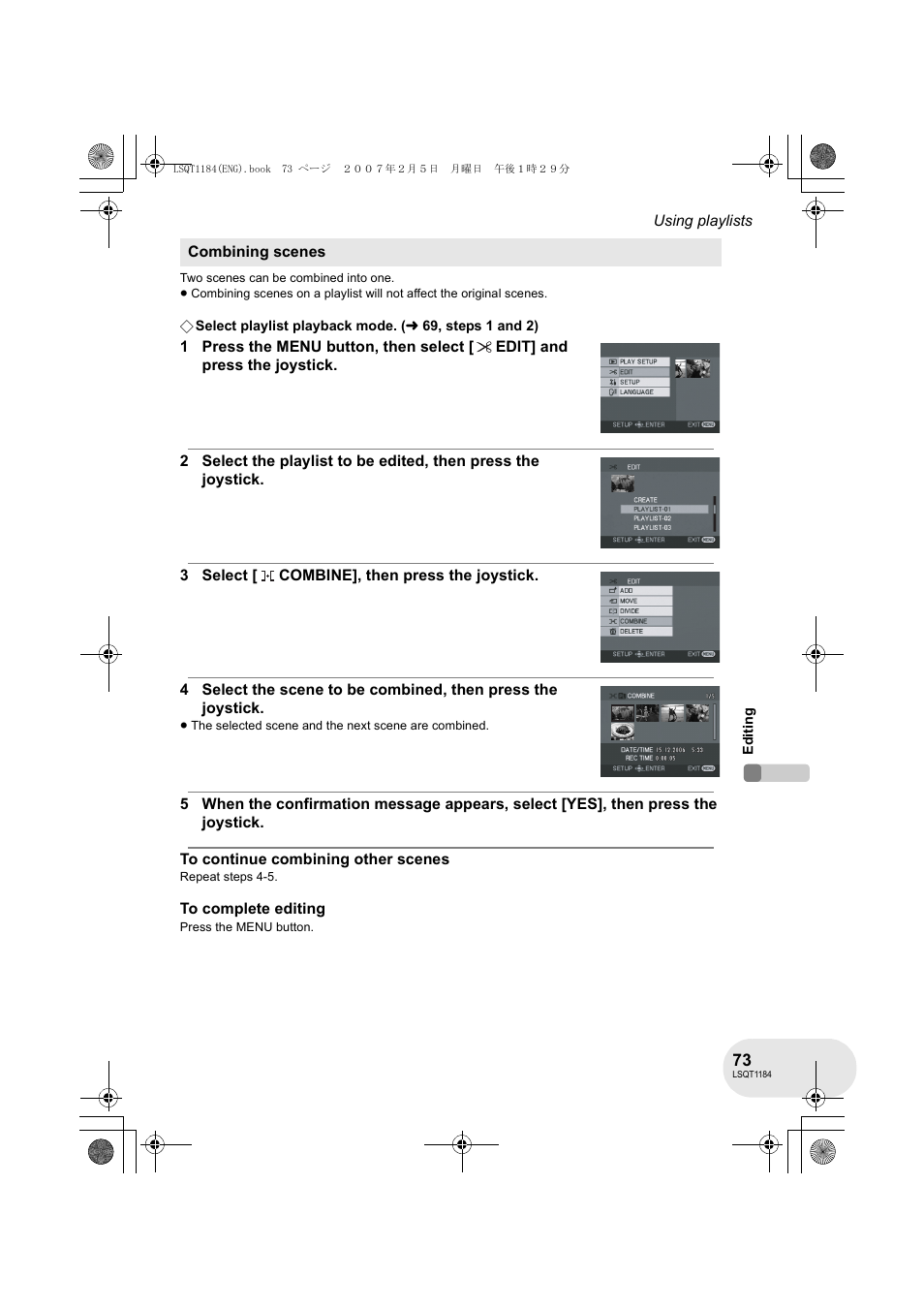 Panasonic VDR-D160GN User Manual | Page 73 / 116