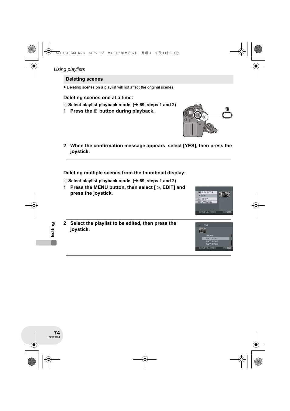 Panasonic VDR-D160GN User Manual | Page 74 / 116