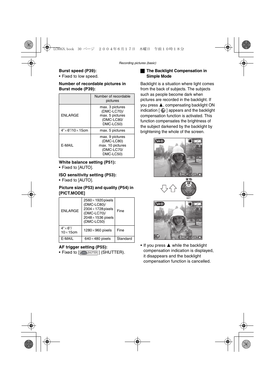 Panasonic DMC-LC50GN User Manual | Page 30 / 100