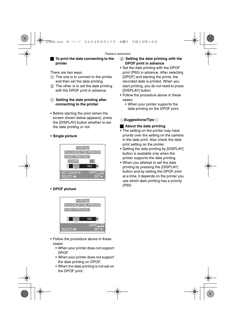 Panasonic DMC-LC50GN User Manual | Page 87 / 100
