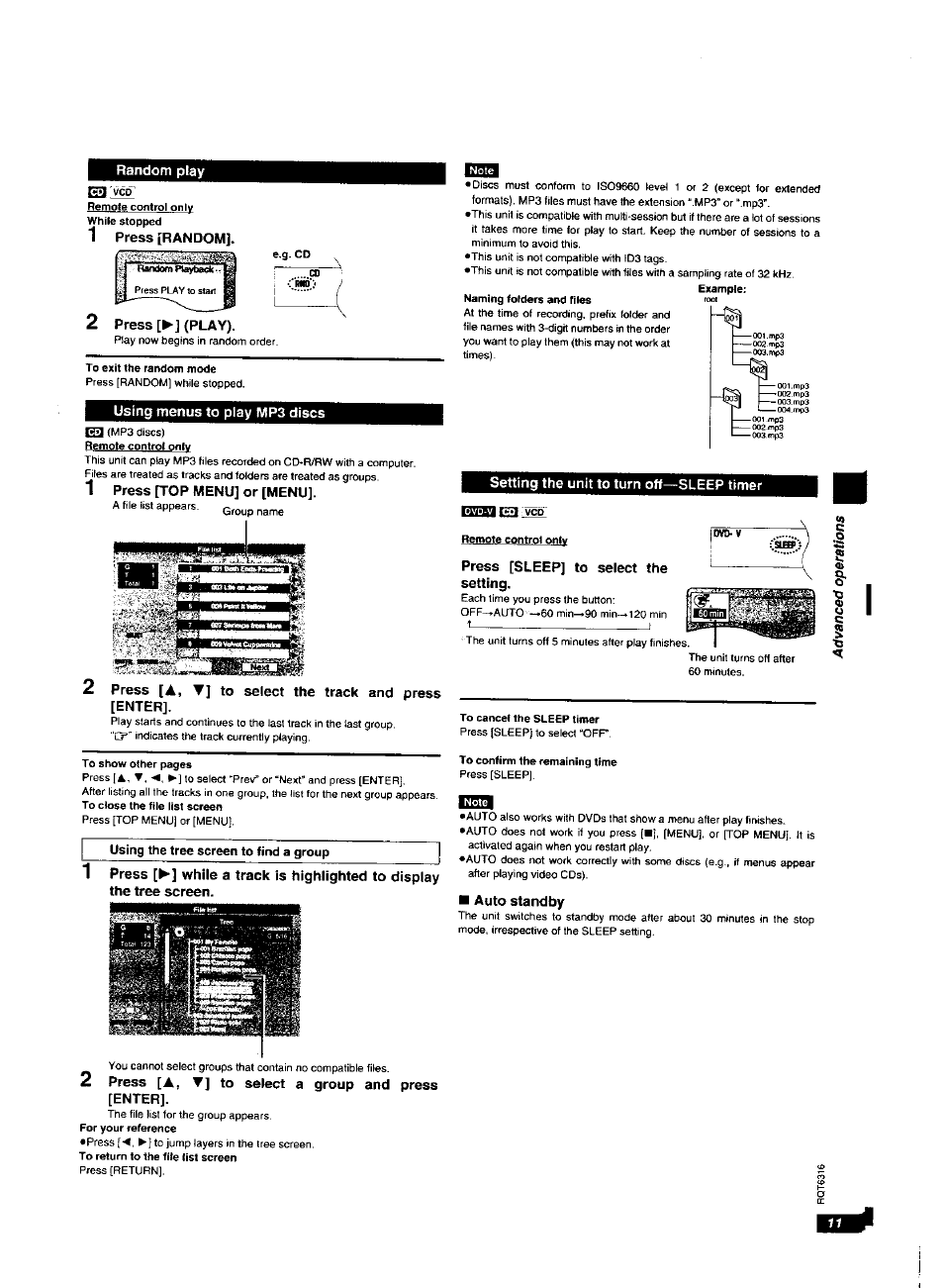 Panasonic DVDXV10 User Manual | Page 11 / 20