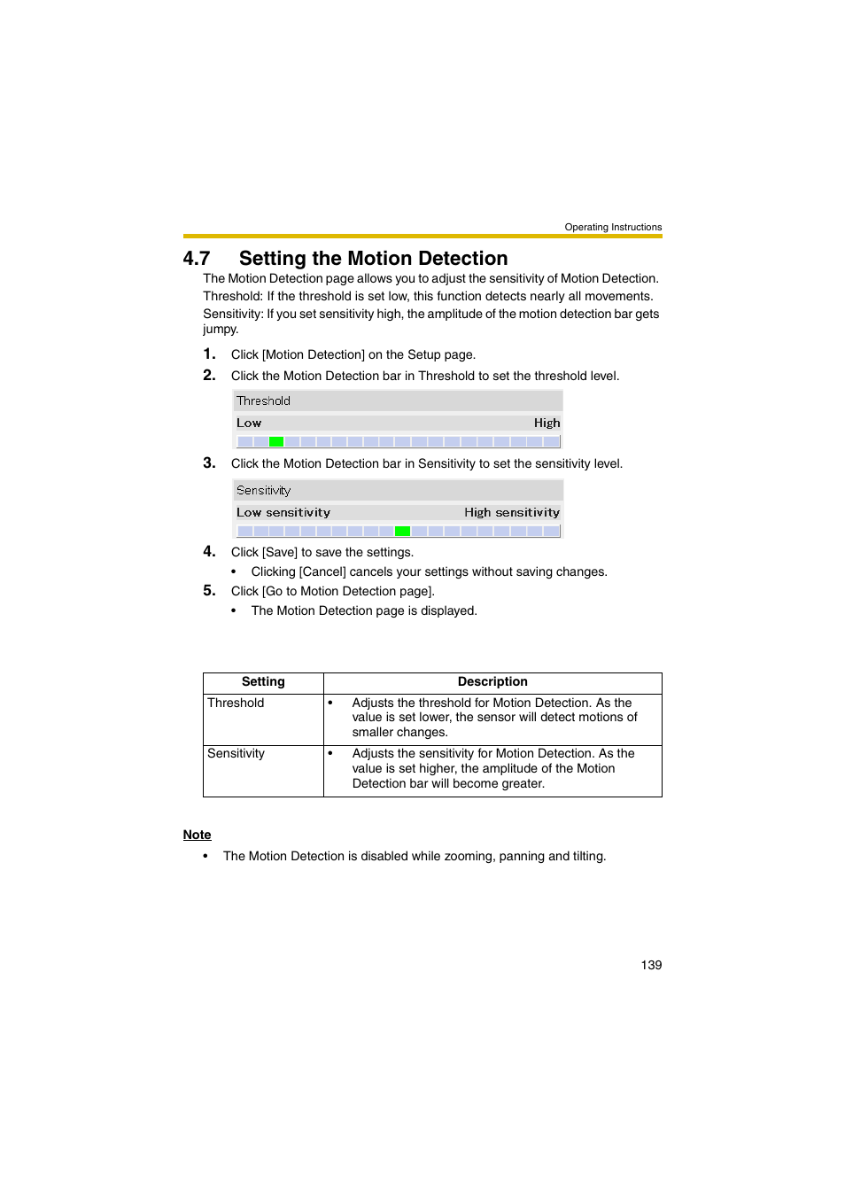 7 setting the motion detection, Ge 139) | Panasonic BB-HCM381 User Manual | Page 139 / 204