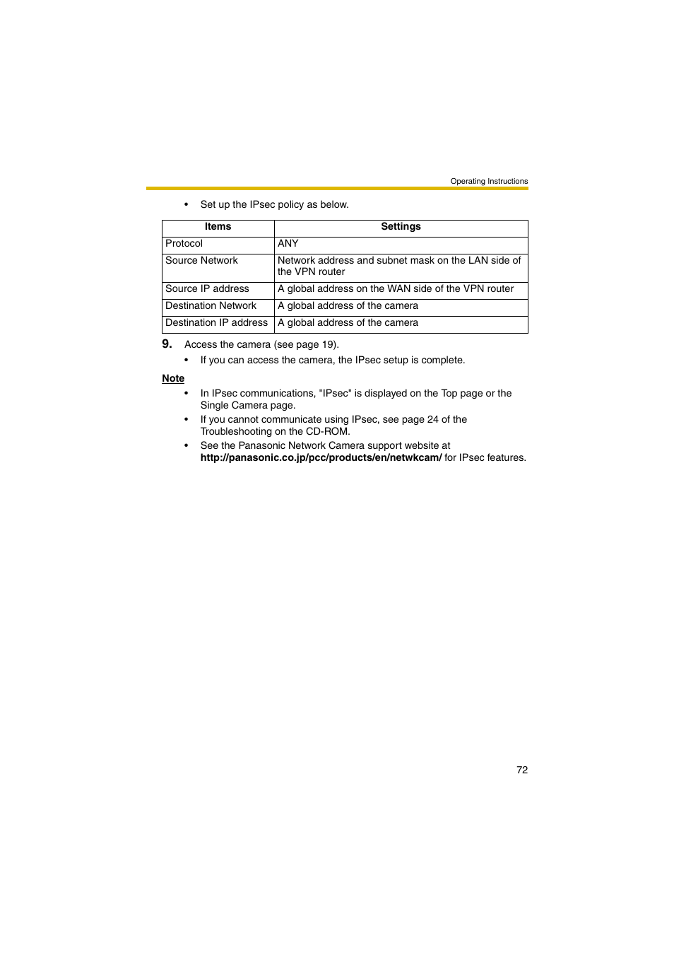 Panasonic BB-HCM381 User Manual | Page 72 / 204