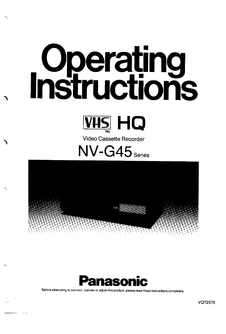 Panasonic NV-G45 Series User Manual | 32 pages