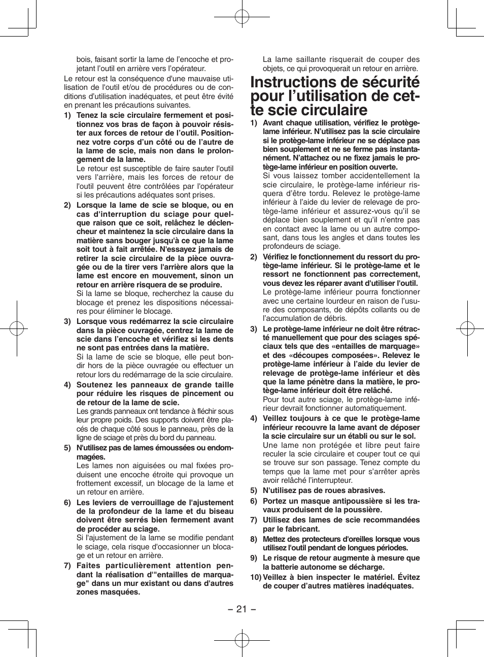 Panasonic EY3552 User Manual | Page 21 / 48