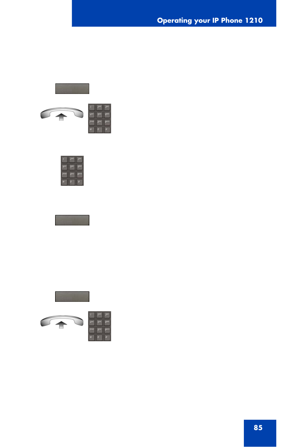 Forwarding internal calls only, Deactivating internal call forward | Panasonic 1210 User Manual | Page 85 / 120