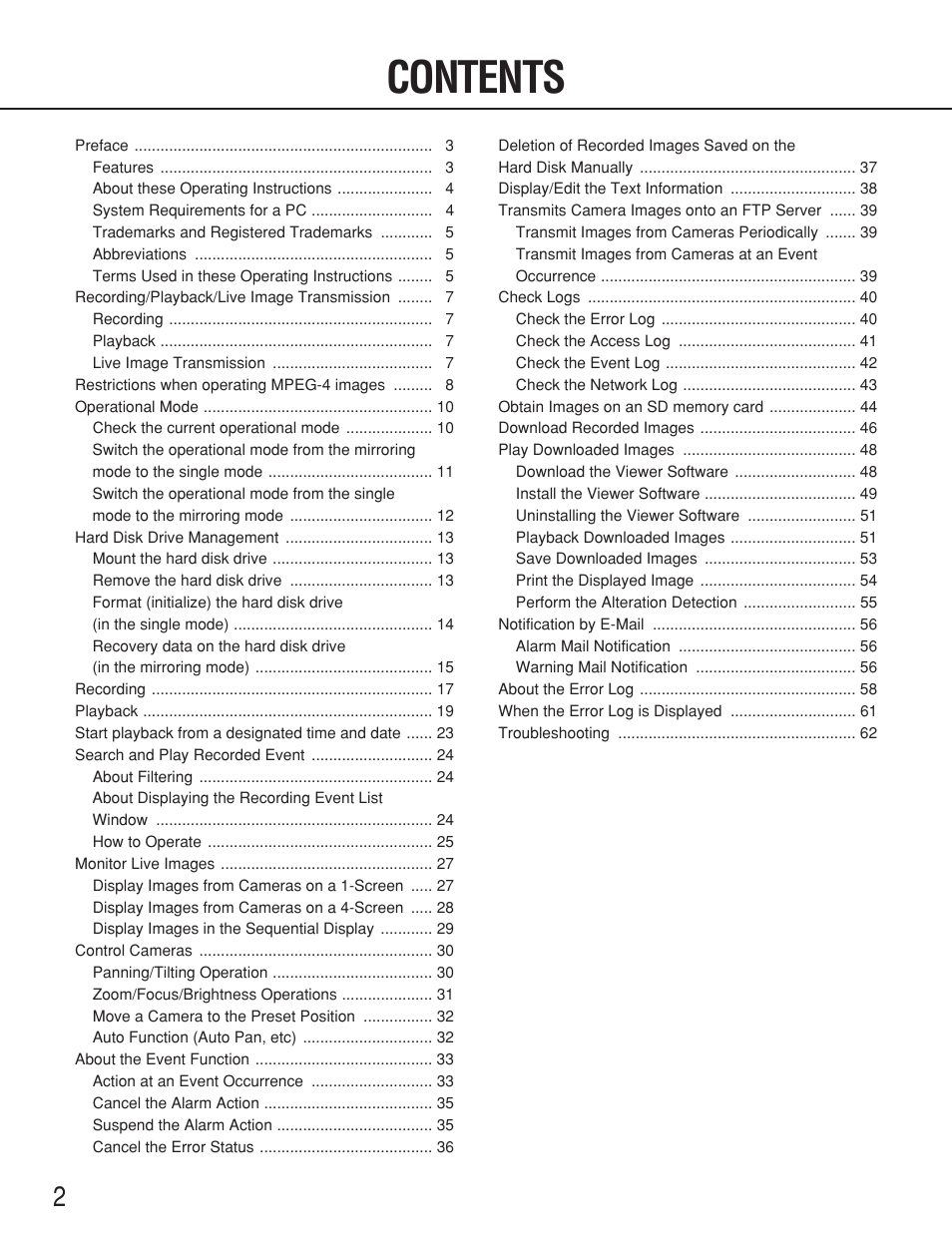 Panasonic WJ-ND200 User Manual | Page 2 / 69