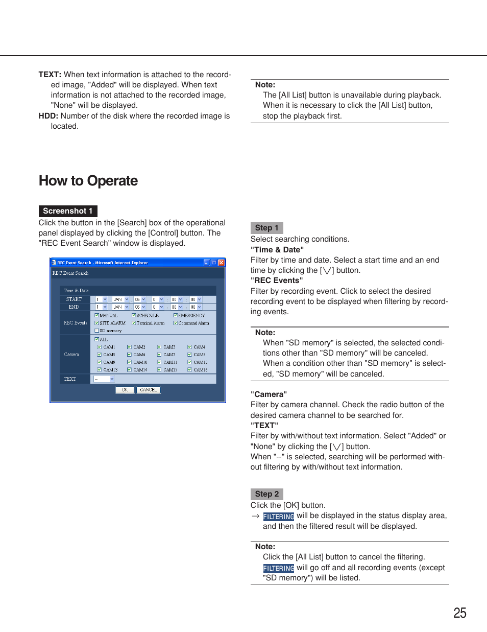 How to operate, 25 how to operate | Panasonic WJ-ND200 User Manual | Page 25 / 69