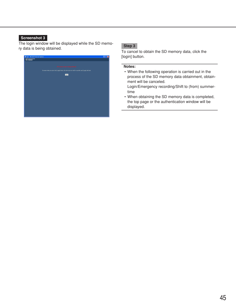 Panasonic WJ-ND200 User Manual | Page 45 / 69