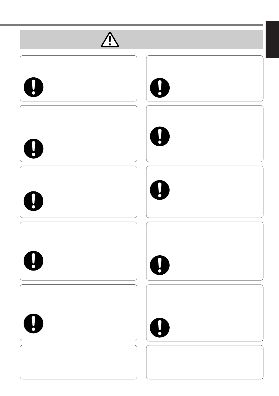 Caution | Panasonic MINAS A4P Series User Manual | Page 11 / 232