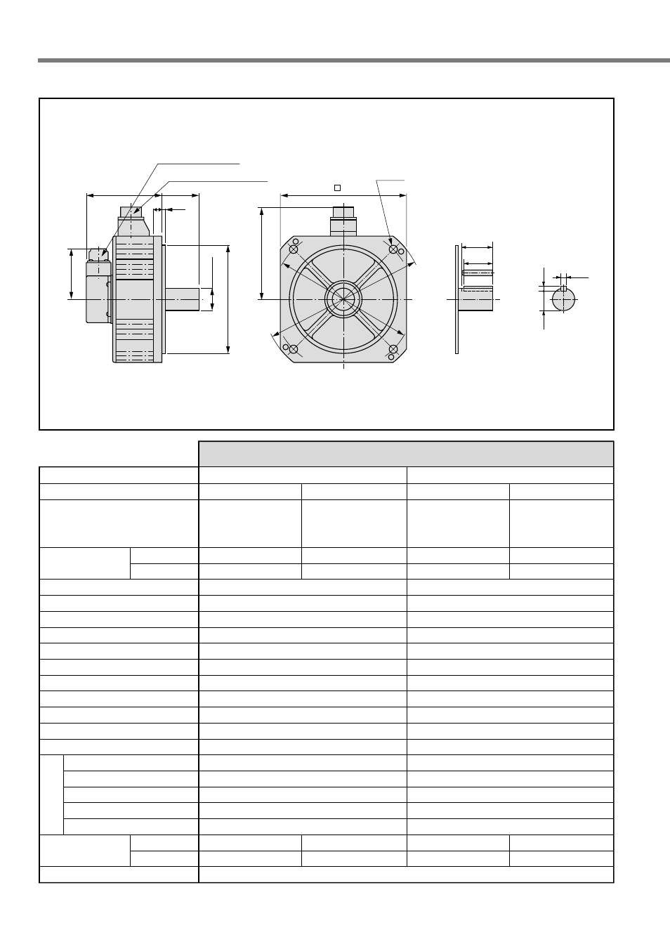 Dimensions (motor), Mfma series | Panasonic MINAS A4P Series User Manual | Page 206 / 232