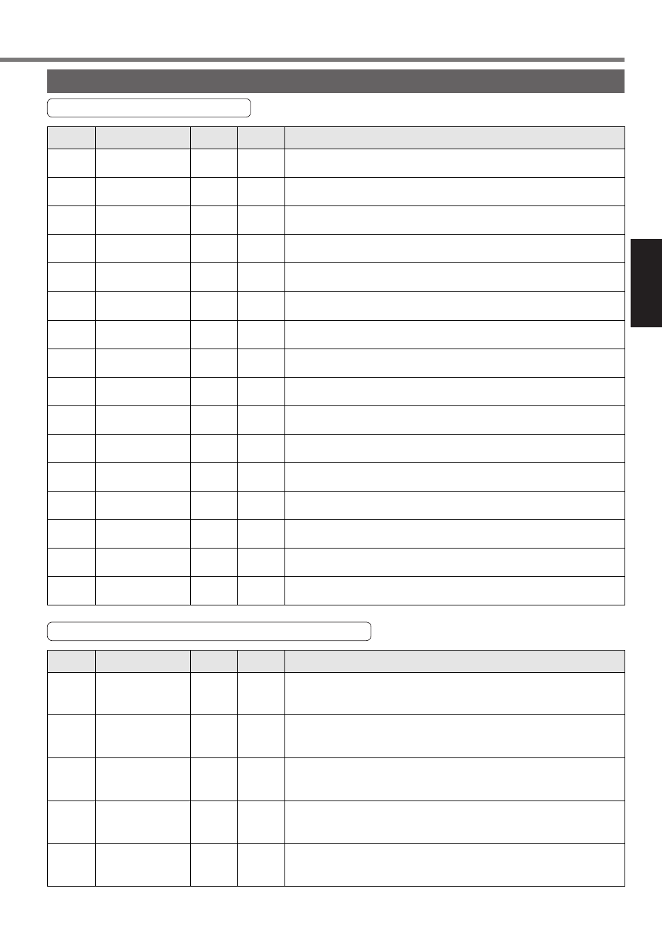 List of 16-bit positioning parameters, Setting | Panasonic MINAS A4P Series User Manual | Page 73 / 232