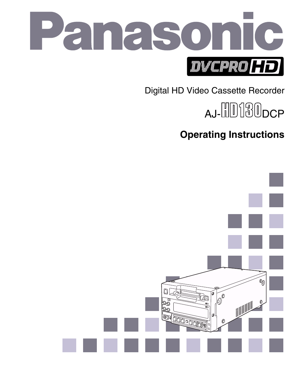 Panasonic AJ- DCP User Manual | 42 pages