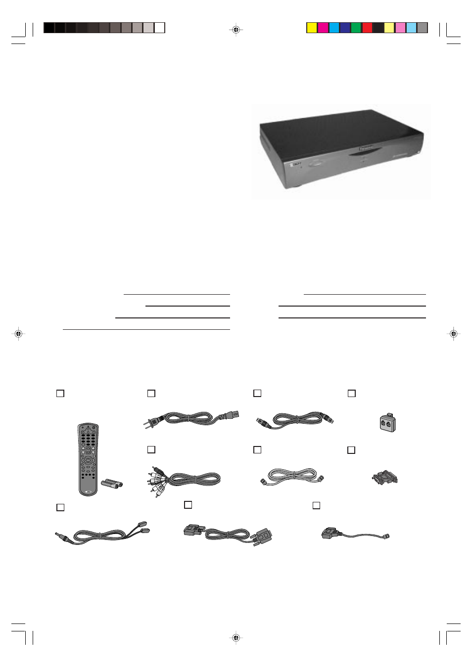 Package contents, Welcome to the hard disk recorder, Purchasing information | Panasonic PV-HS3000 User Manual | Page 5 / 60