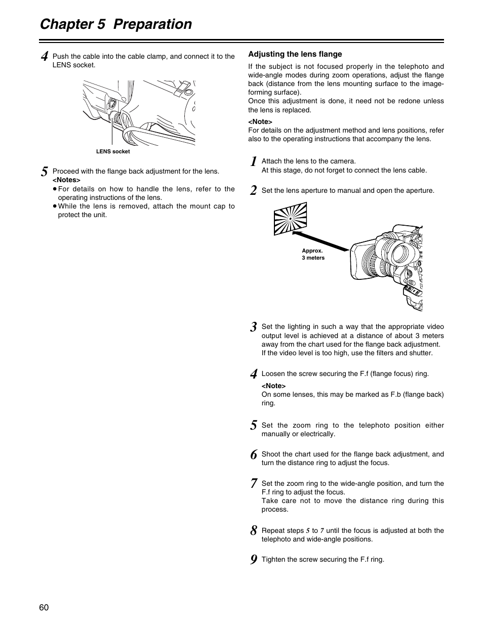 Chapter 5 preparation | Panasonic AJ-HDX400P User Manual | Page 60 / 102
