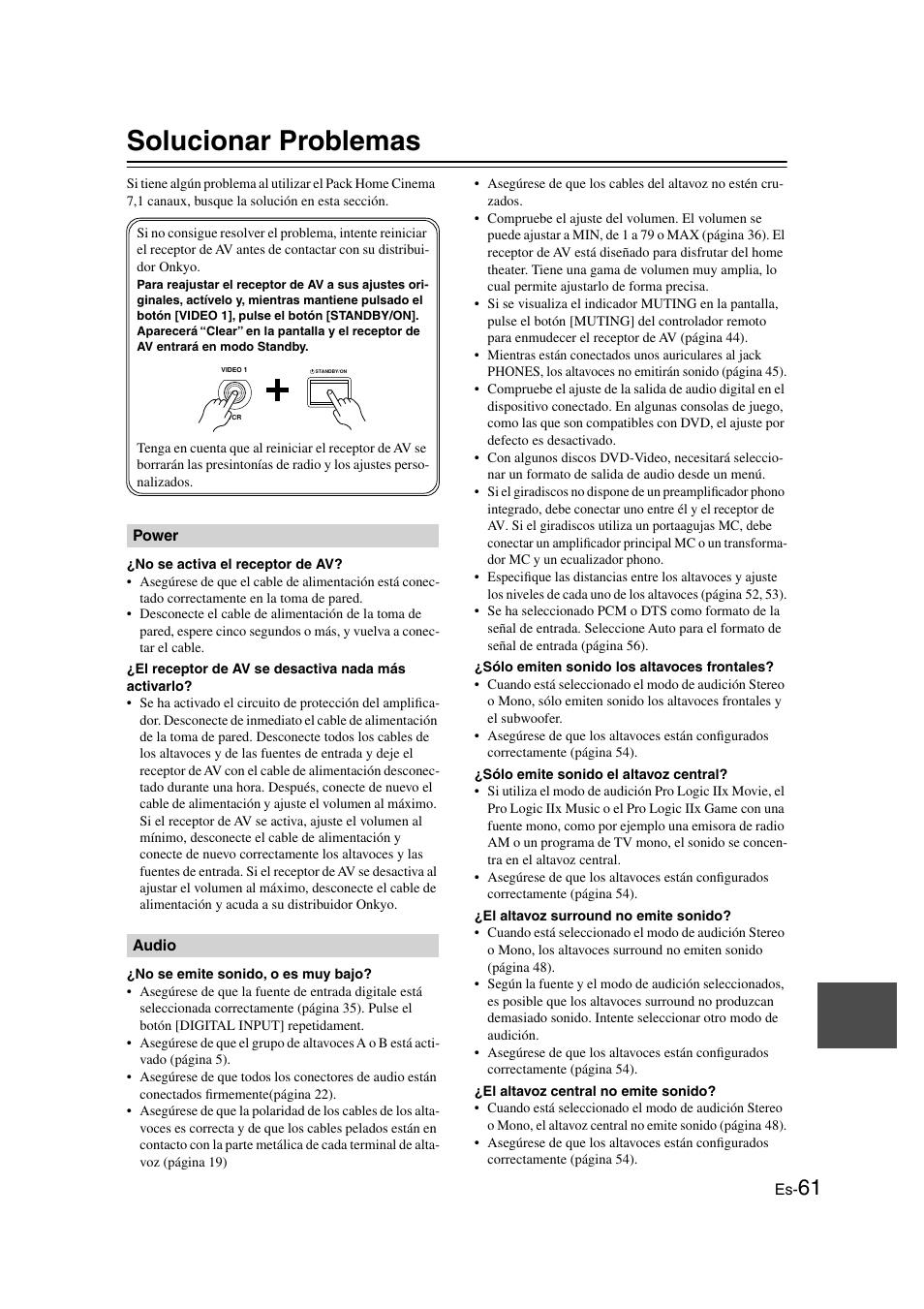 Solucionar problemas | Panasonic HT-S790 User Manual | Page 127 / 144