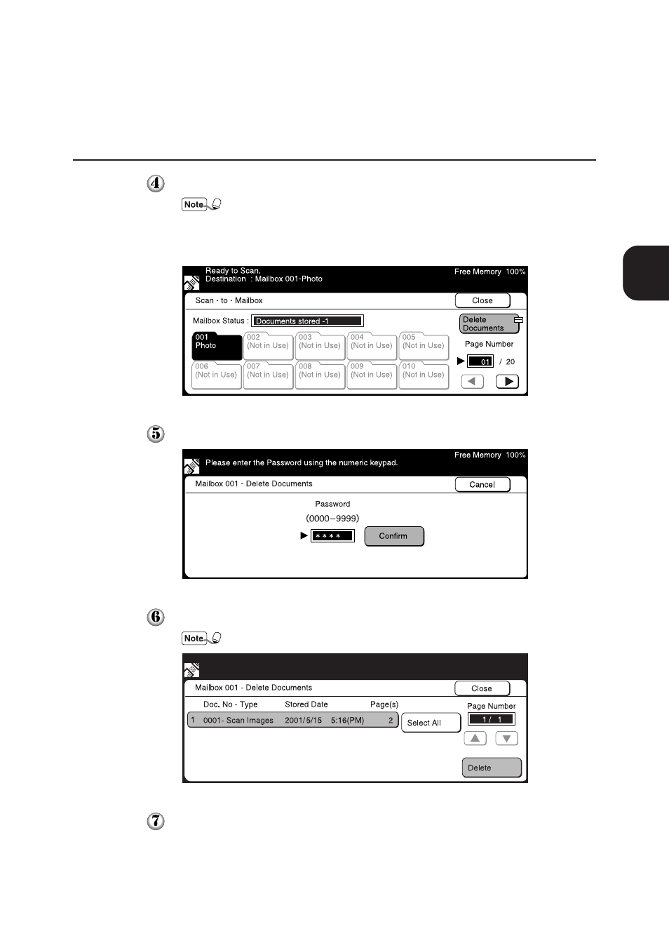 Operating the scanner 29 | Panasonic DA-PC700 User Manual | Page 37 / 65