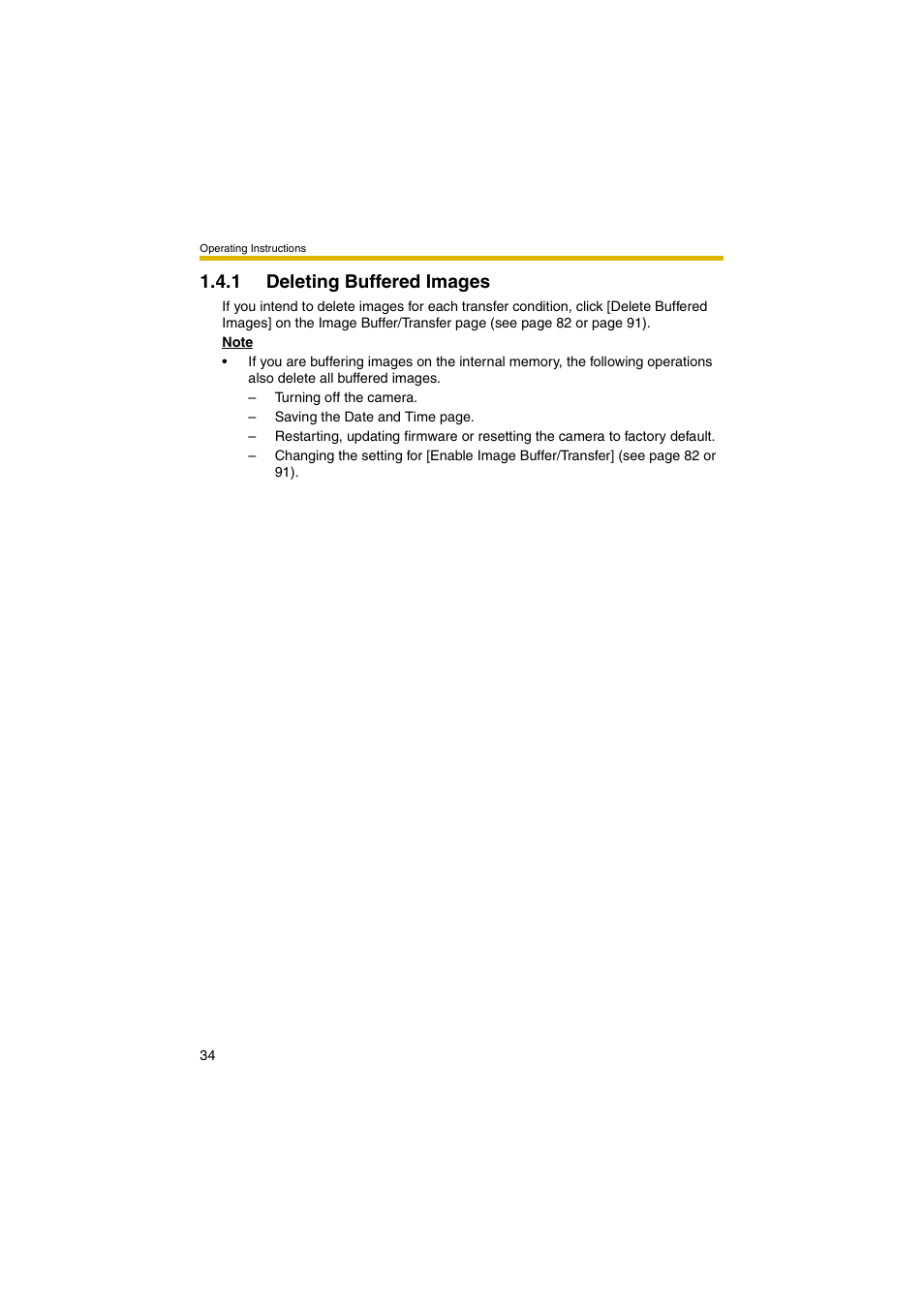 1 deleting buffered images | Panasonic KX-HCM280A User Manual | Page 34 / 148