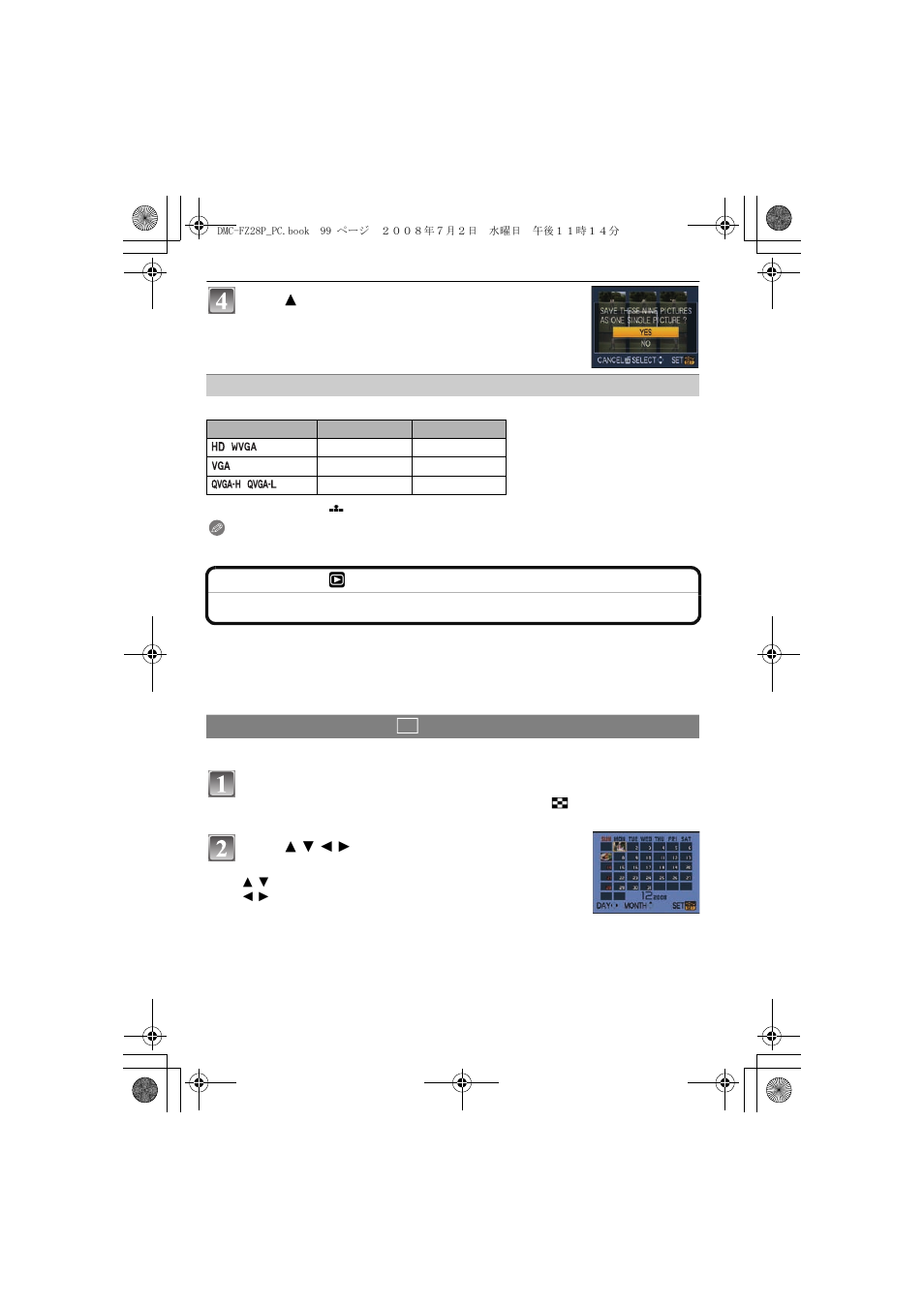 Using the [playback] mode menu | Panasonic DMC FZ 28 User Manual | Page 99 / 160
