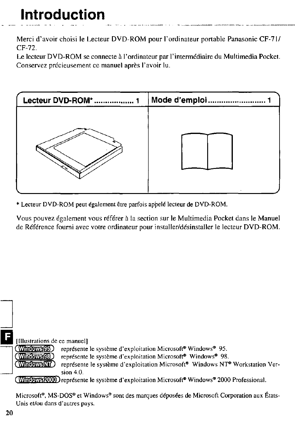 Awindô^ntv, Introduction | Panasonic CF-VDD721 User Manual | Page 20 / 28