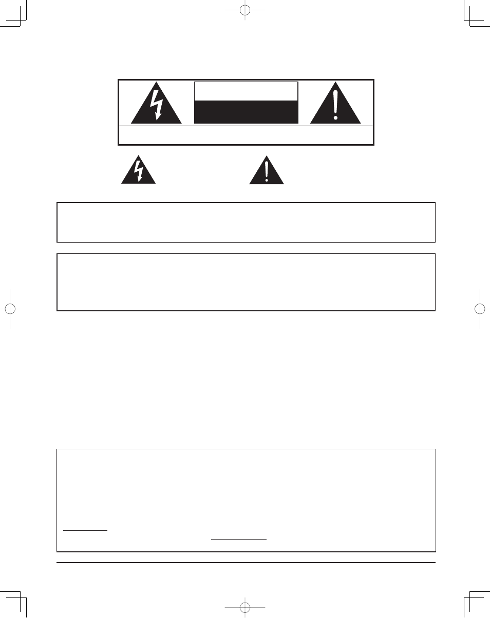 Caution | Panasonic TH37PR11UK User Manual | Page 2 / 50