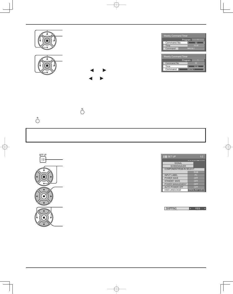 Shipping condition, Options adjustments | Panasonic TH37PR11UK User Manual | Page 39 / 50