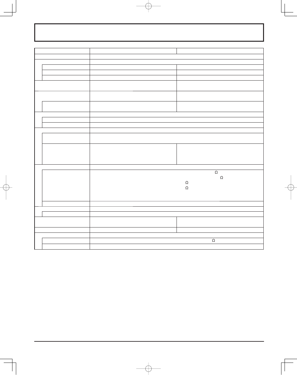 Specifi cations | Panasonic TH37PR11UK User Manual | Page 44 / 50