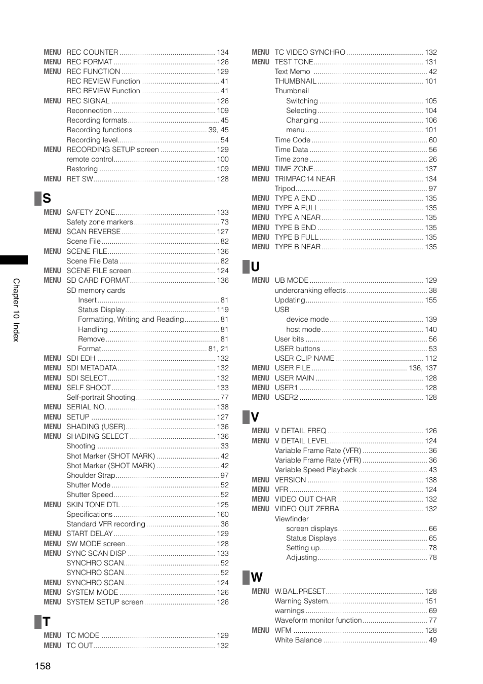 Panasonic AG-HPX300P User Manual | Page 158 / 166
