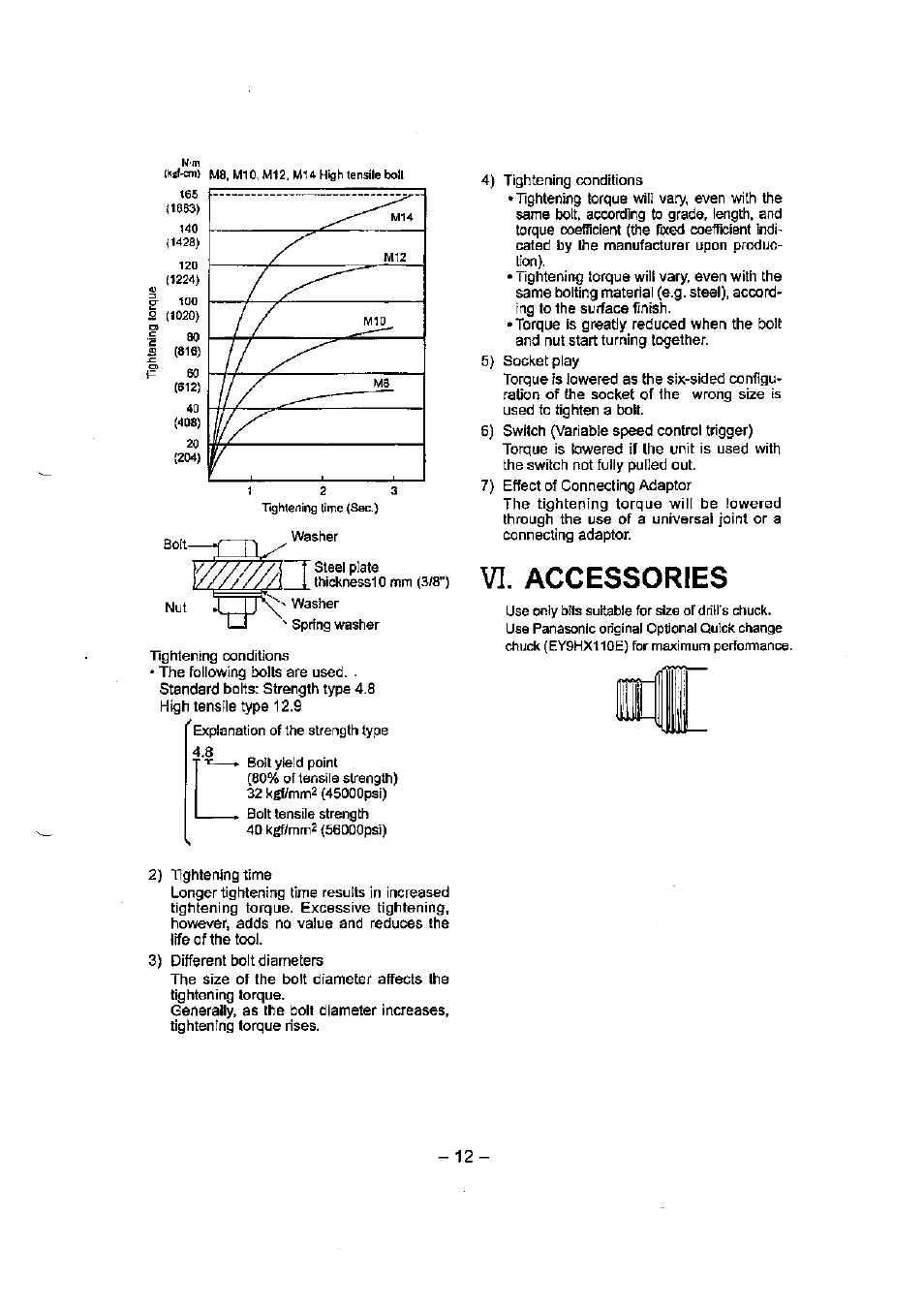 Accessories, Nfx'was | Panasonic EY7541 User Manual | Page 12 / 16