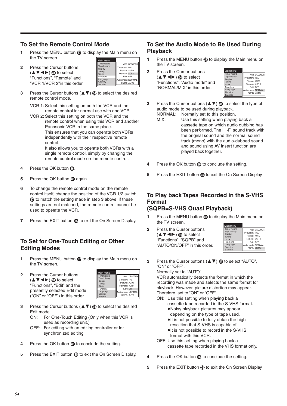 Panasonic NV-FJ760 User Manual | Page 54 / 62