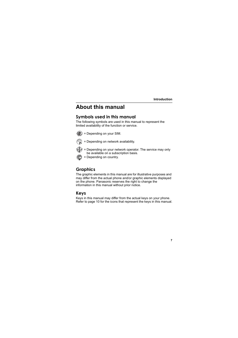 About this manual | Panasonic EB-X800 User Manual | Page 10 / 194
