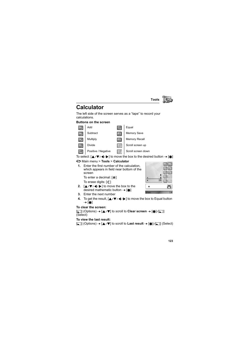 Calculator | Panasonic EB-X800 User Manual | Page 126 / 194