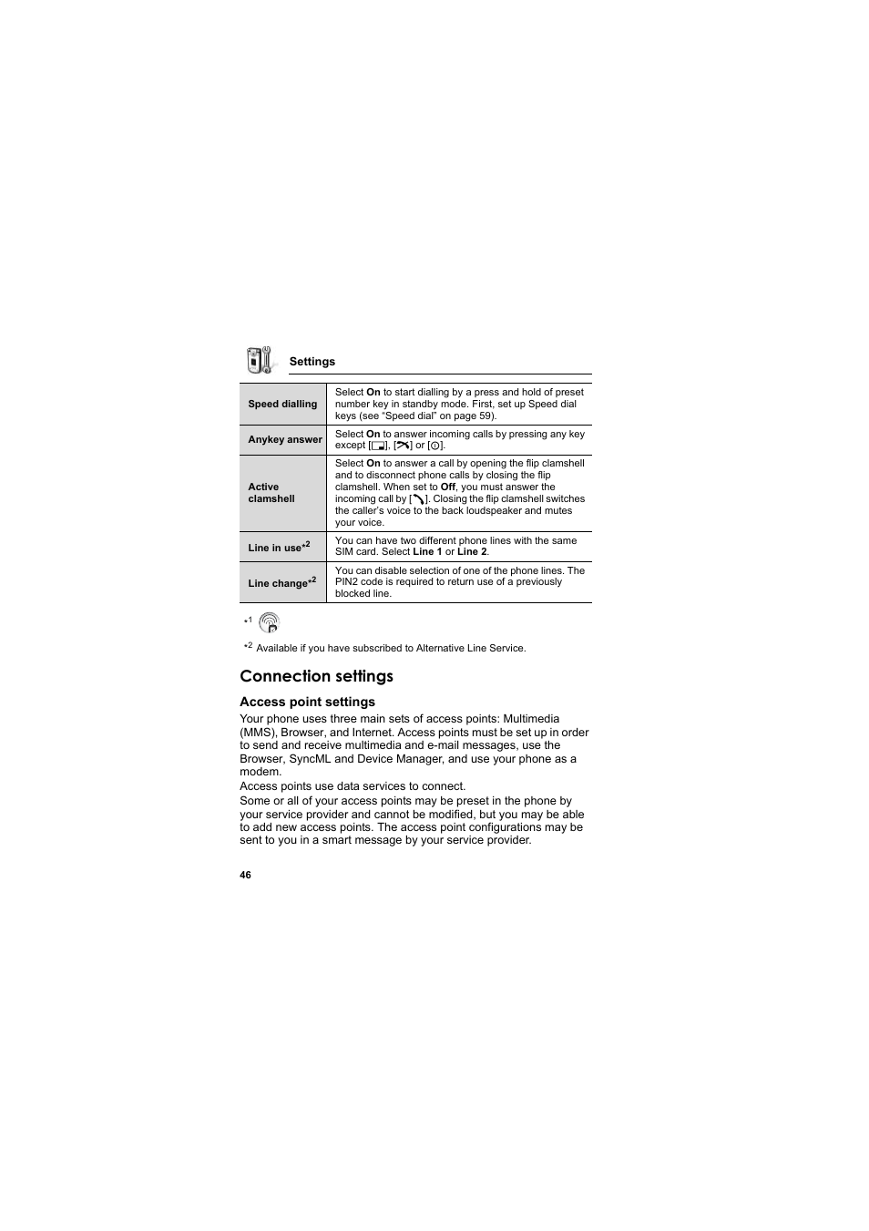 Connection settings | Panasonic EB-X800 User Manual | Page 49 / 194