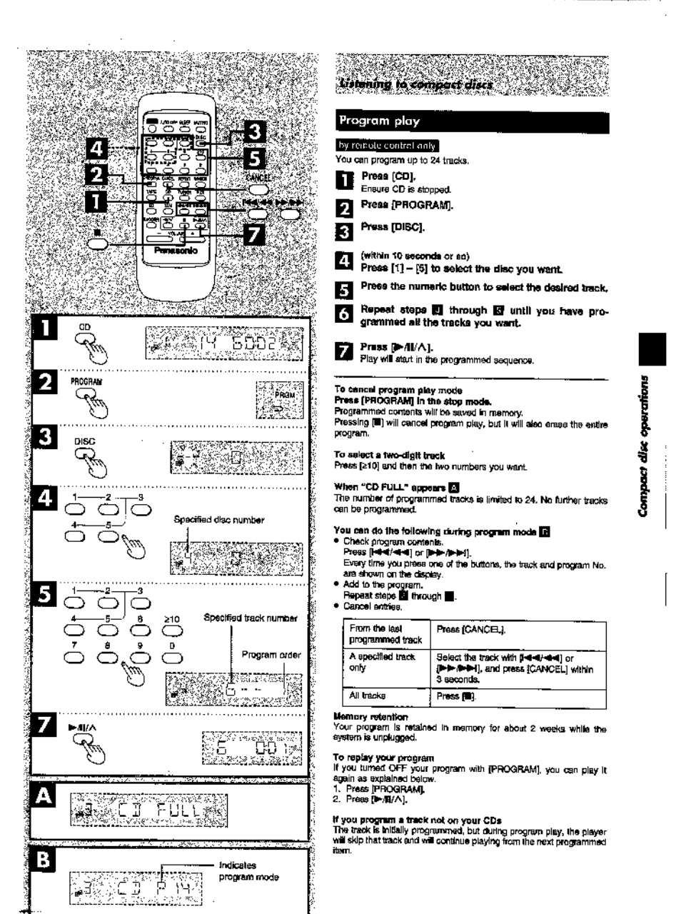 Pi«ss[di5c, Press [^11/a | Panasonic SC-AK28 User Manual | Page 17 / 32
