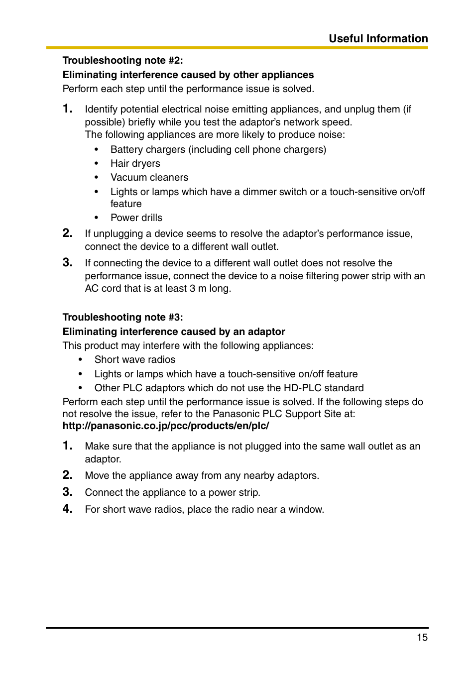 Panasonic BL-PA100 User Manual | Page 15 / 20
