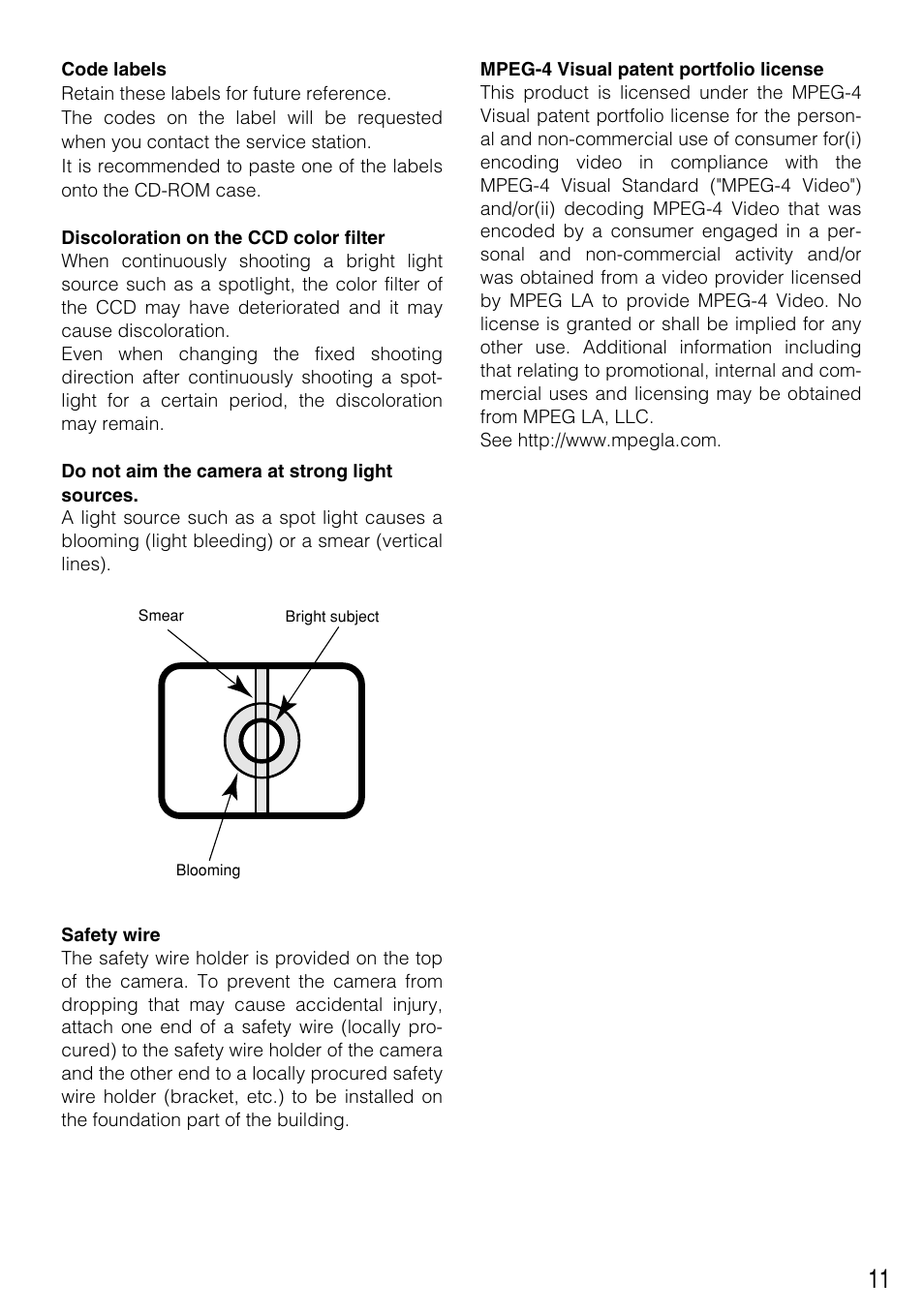 Panasonic WV-NP304 User Manual | Page 11 / 36