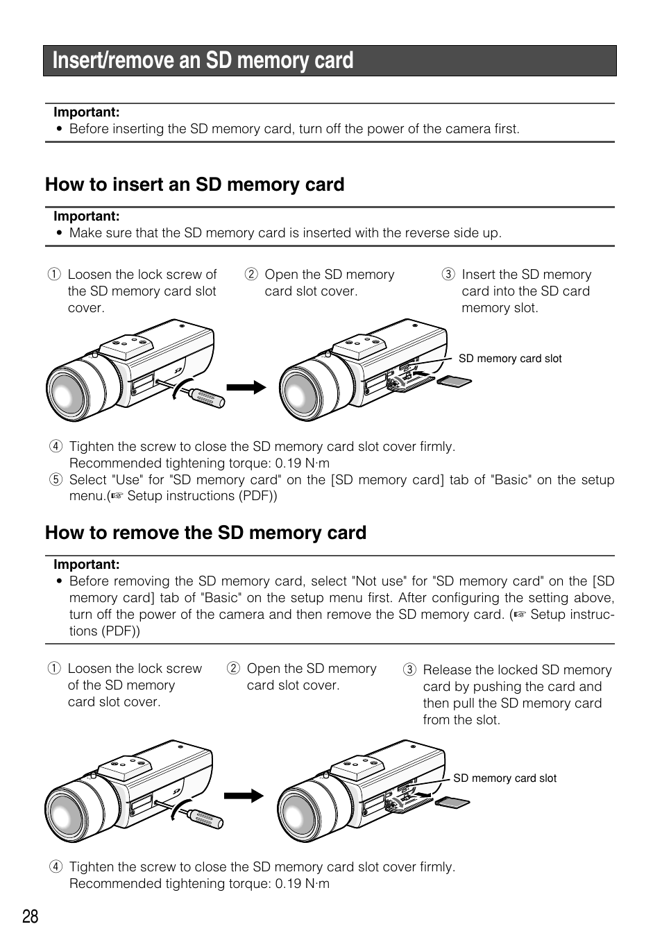 Panasonic WV-NP304 User Manual | Page 28 / 36