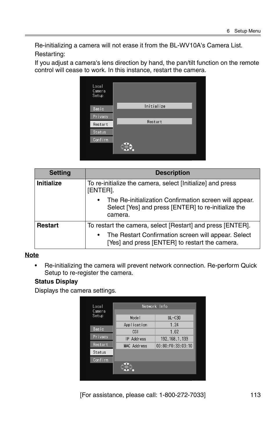 Panasonic BL-WV10A User Manual | Page 113 / 184