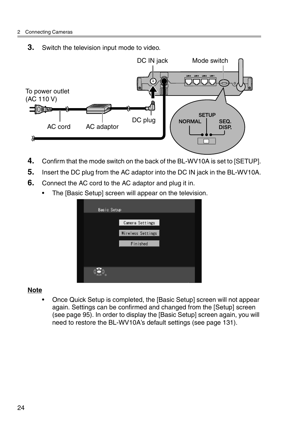 Panasonic BL-WV10A User Manual | Page 24 / 184