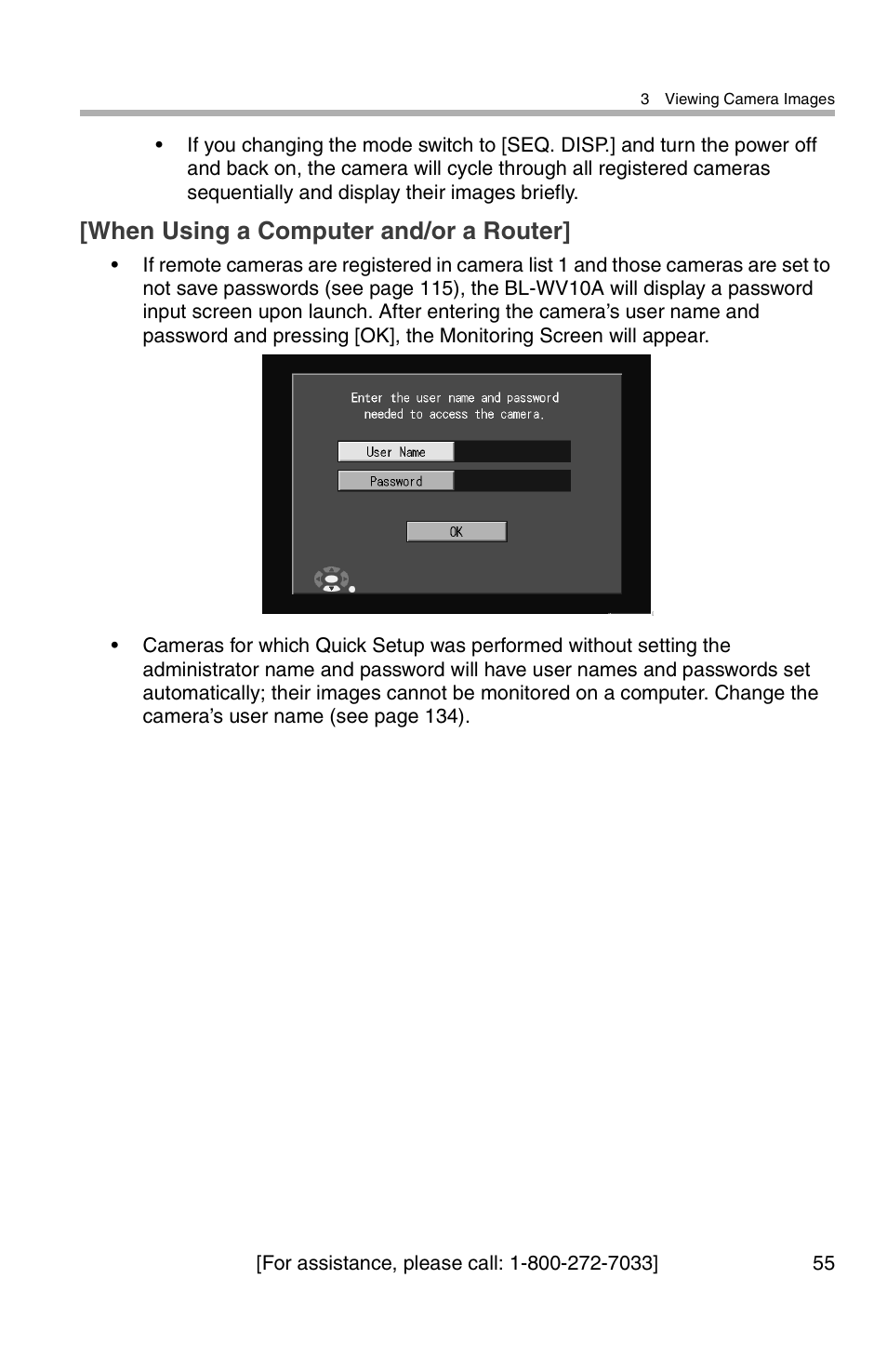 When using a computer and/or a router | Panasonic BL-WV10A User Manual | Page 55 / 184