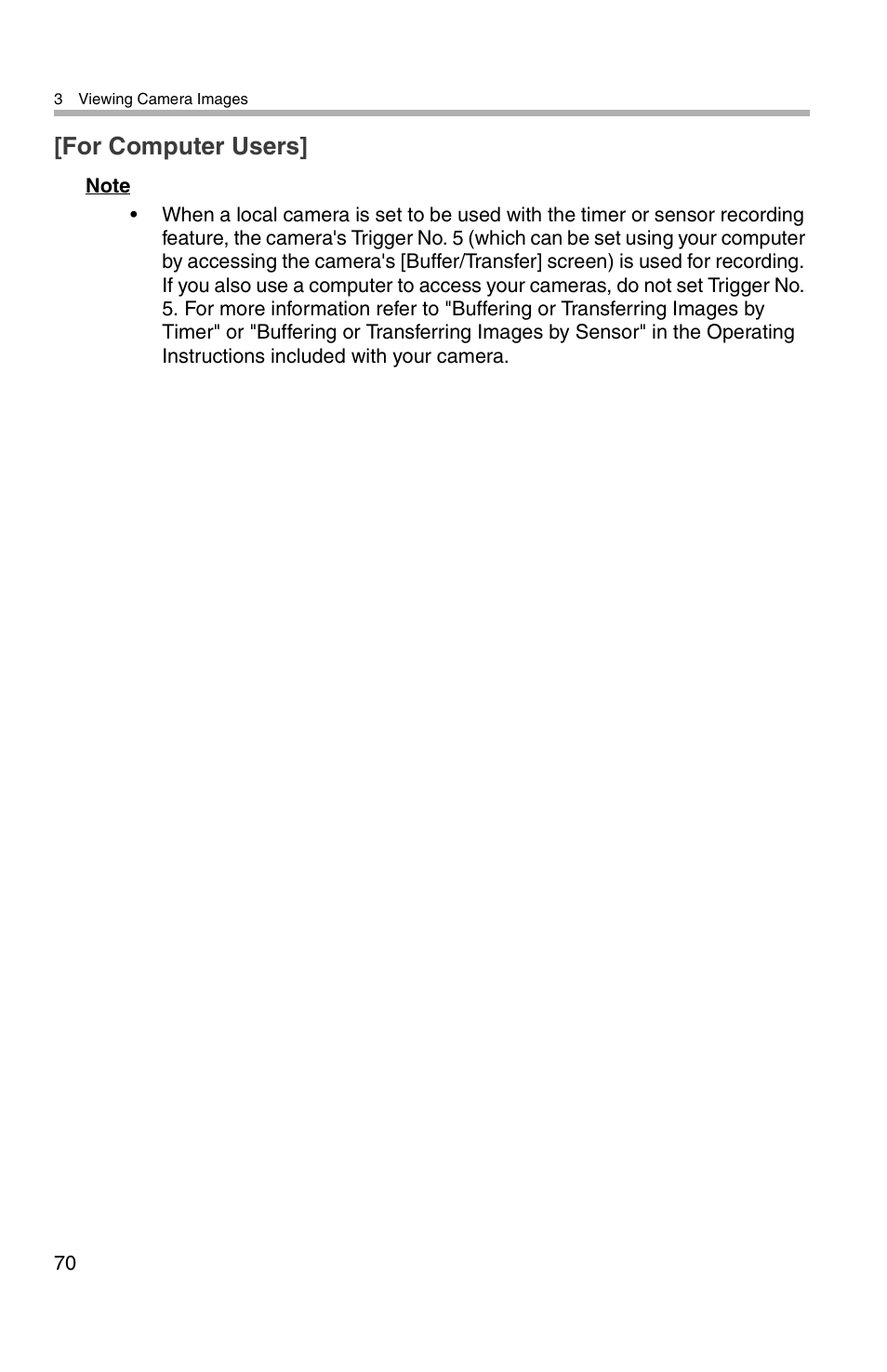 For computer users | Panasonic BL-WV10A User Manual | Page 70 / 184
