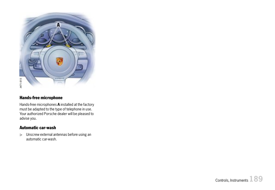 Porsche 911 Carrera User Manual | Page 191 / 355