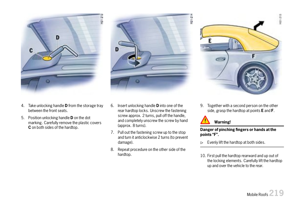 Porsche 911 Carrera User Manual | Page 221 / 355