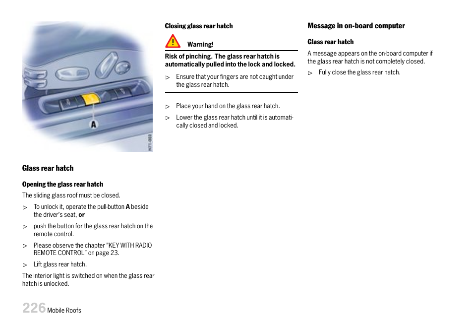 Porsche 911 Carrera User Manual | Page 228 / 355