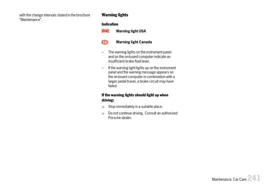 Porsche 911 Carrera User Manual | Page 243 / 355