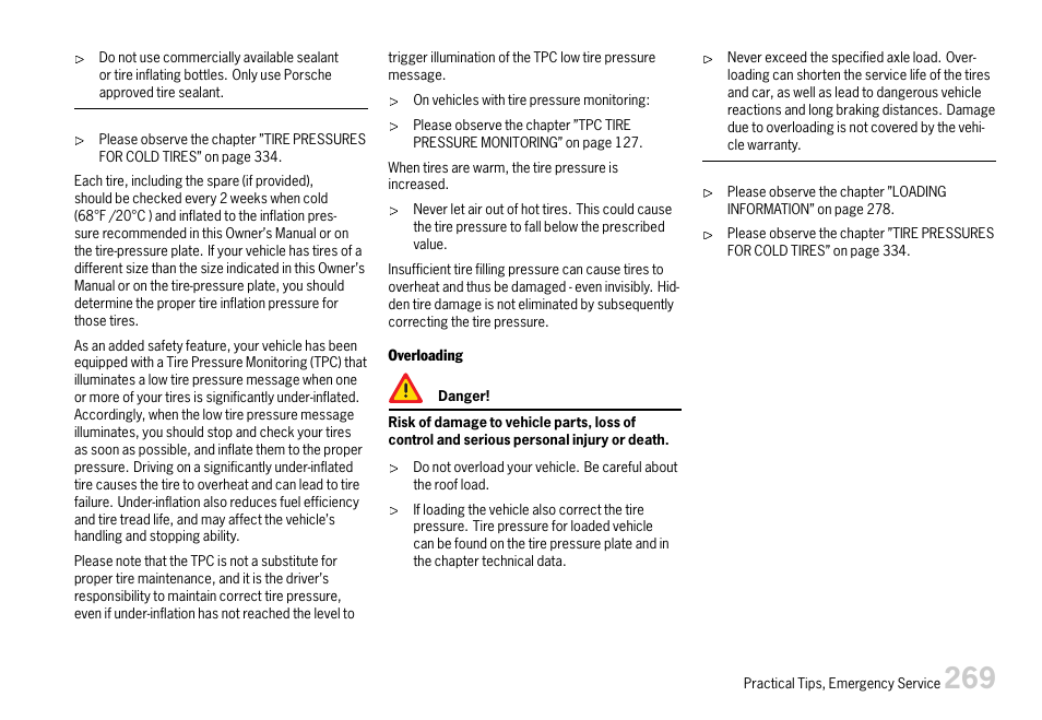 Porsche 911 Carrera User Manual | Page 271 / 355