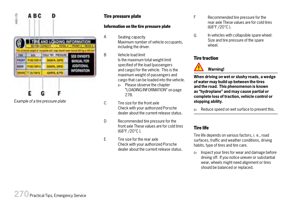 Porsche 911 Carrera User Manual | Page 272 / 355