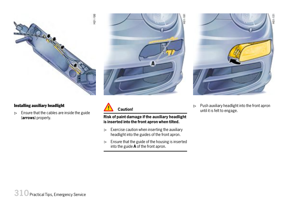 Porsche 911 Carrera User Manual | Page 312 / 355